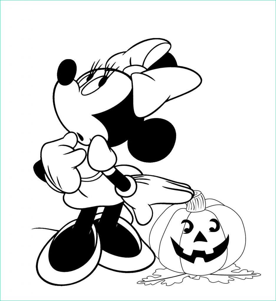 Coloriage Mickey Et Minnie Beau Galerie Mickey Et Minnie Coloriage Luxe Stock Minnie Halloween