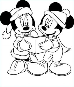 Coloriage Minnie Noel Impressionnant Galerie Coloriage Minnie Et Mickey à Noel à Imprimer