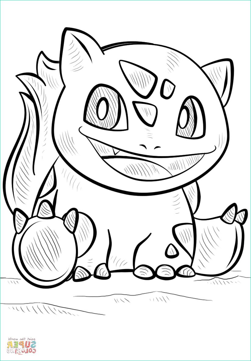 Coloriage Pokemon Bulbizar Cool Collection Bulbasaur Coloring Page Coloring Home