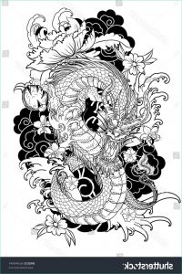Coloriage Stylé Nouveau Galerie Hand Drawn Dragon Tattoo Coloring Book Japanese Style