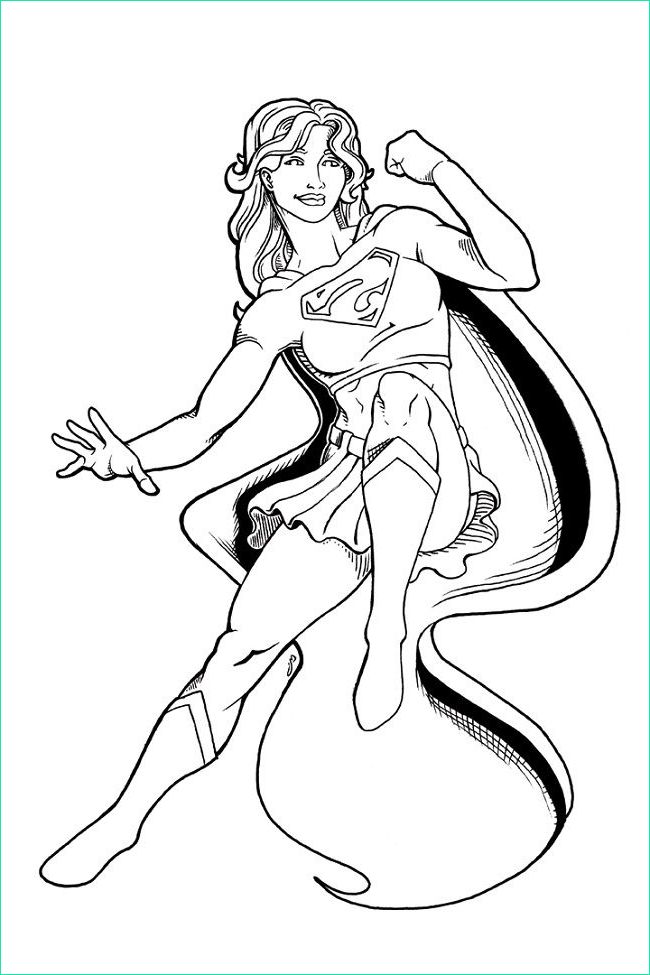 Coloriage Supergirl Luxe Stock Supergirl Coloring Pages for Kids Coloriages