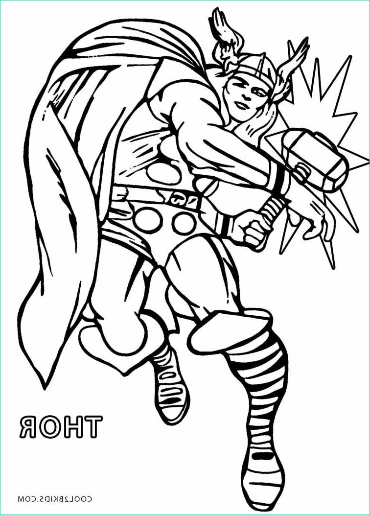 Coloriage Thor Élégant Galerie Printable Thor Coloring Pages for Kids