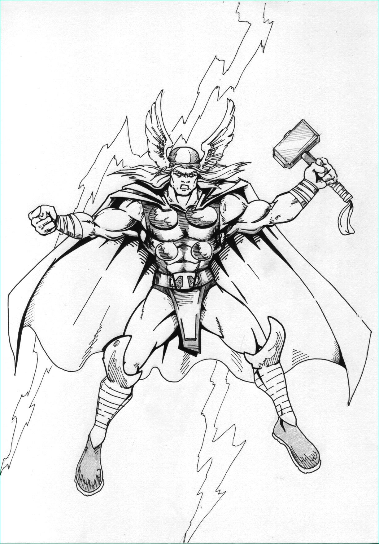 Coloriage Thor Unique Image Thor Lineart by Mace2006 On Deviantart