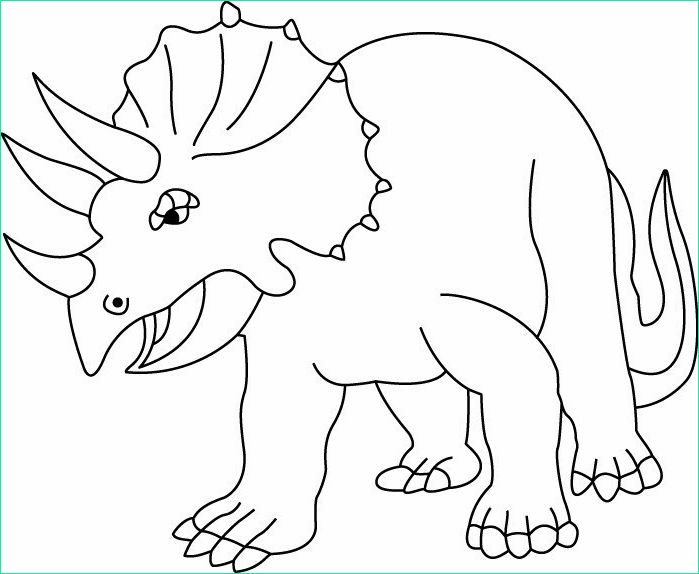 Coloriage Triceratops Nouveau Collection Coloriage Dinosaures Triceratops 10 Doigts