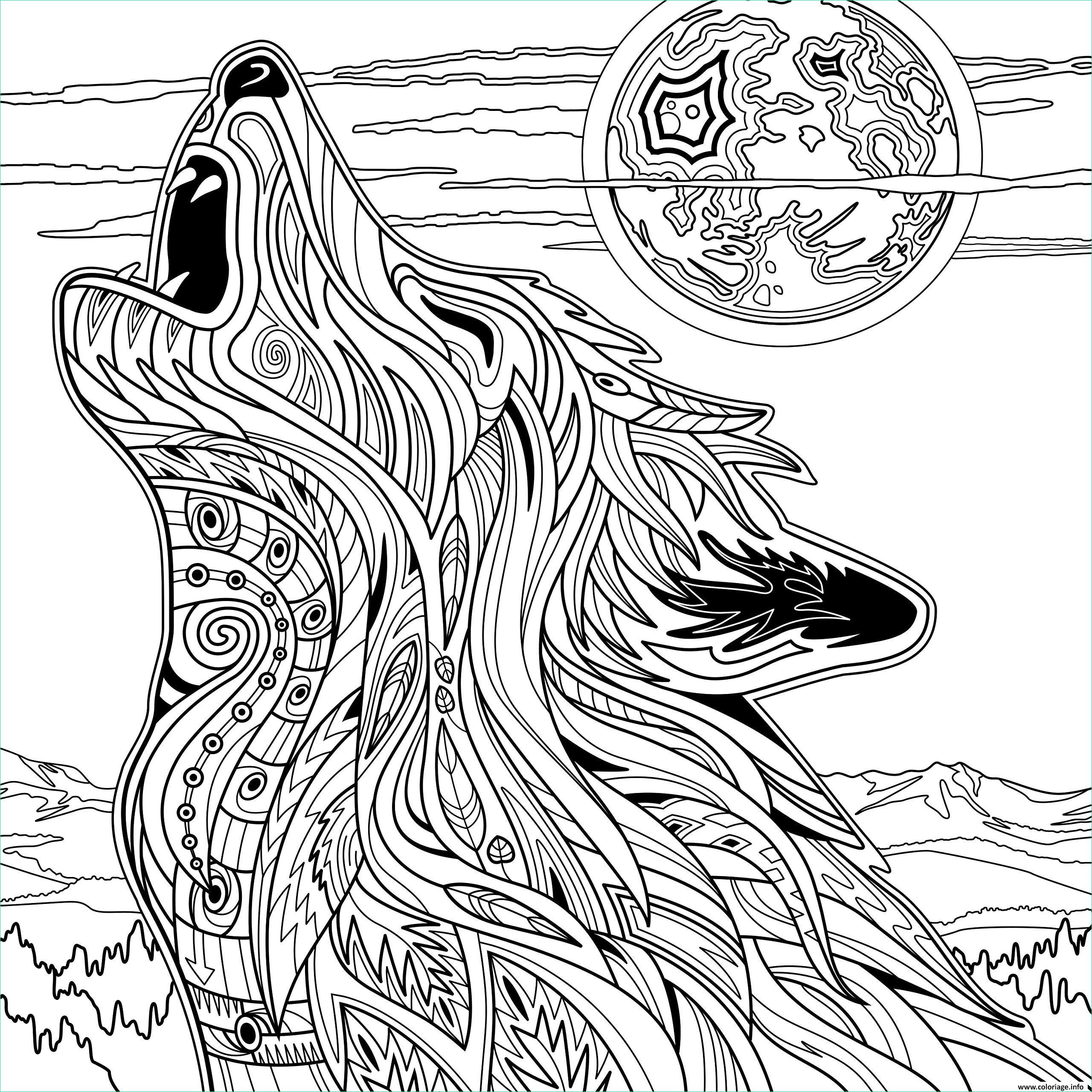 Dessin Animaux Mandala Luxe Galerie Coloriage Tigre Mandala Coloriage Mandala Animaux Loup