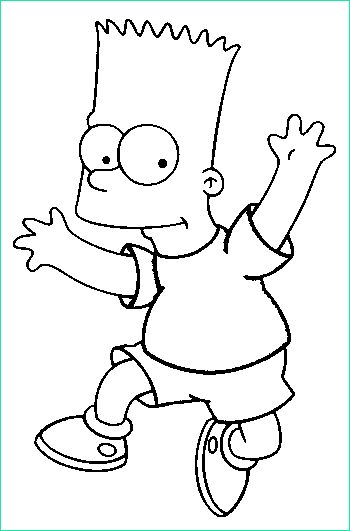 Dessin Bart Simpson Cool Collection Coloriage Simpson Bart