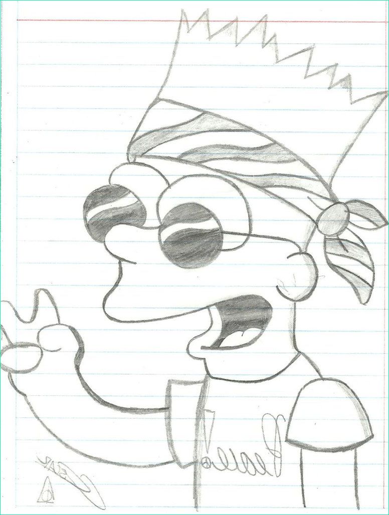 Dessin Bart Simpson Nouveau Galerie Bart Simpson Drawing at Getdrawings