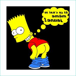 Dessin Bart Simpson Nouveau Images Stickers Bart Simpsons Fesses Jaune