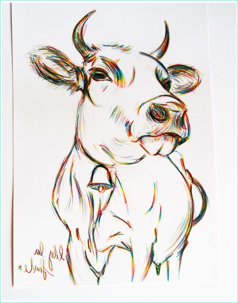 Dessin De Vache Facile A Faire Impressionnant Photographie Meeeeuh Cow Vache Campagne Illustration Lily La