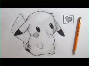 Dessin Manga Mignon Beau Images Ment Dessiner Pikachu Mignon