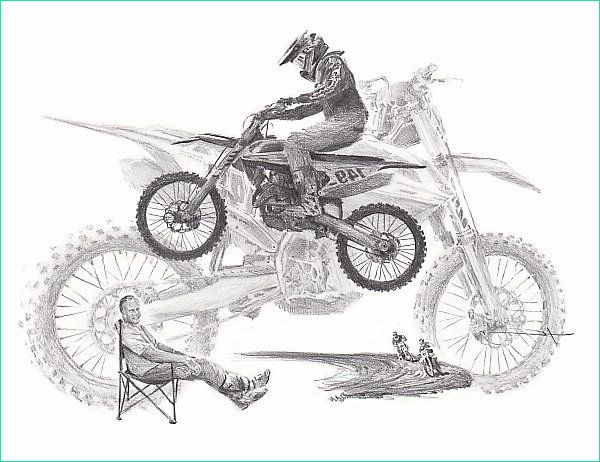 Dessin Motocross Cool Photos &quot;motocross Collage Drawing&quot; by Mike theuer