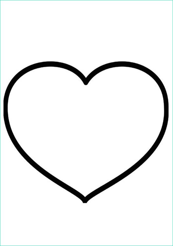 Dessin Petit Coeur Beau Galerie Coloriages à Imprimer Coeur Numéro