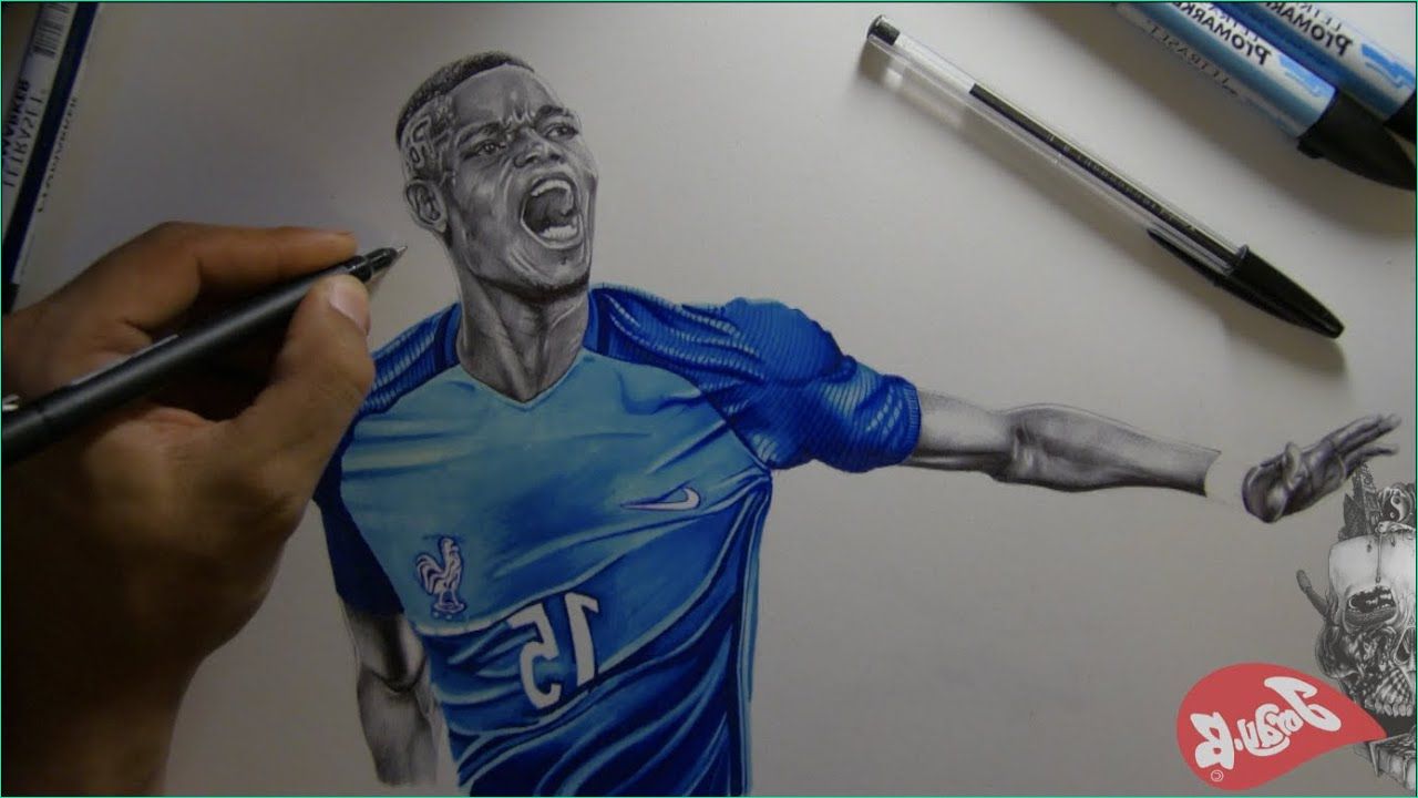 Dessin Pogba Bestof Galerie How to Draw Paul Pogba ⚽️ France Euros 2016
