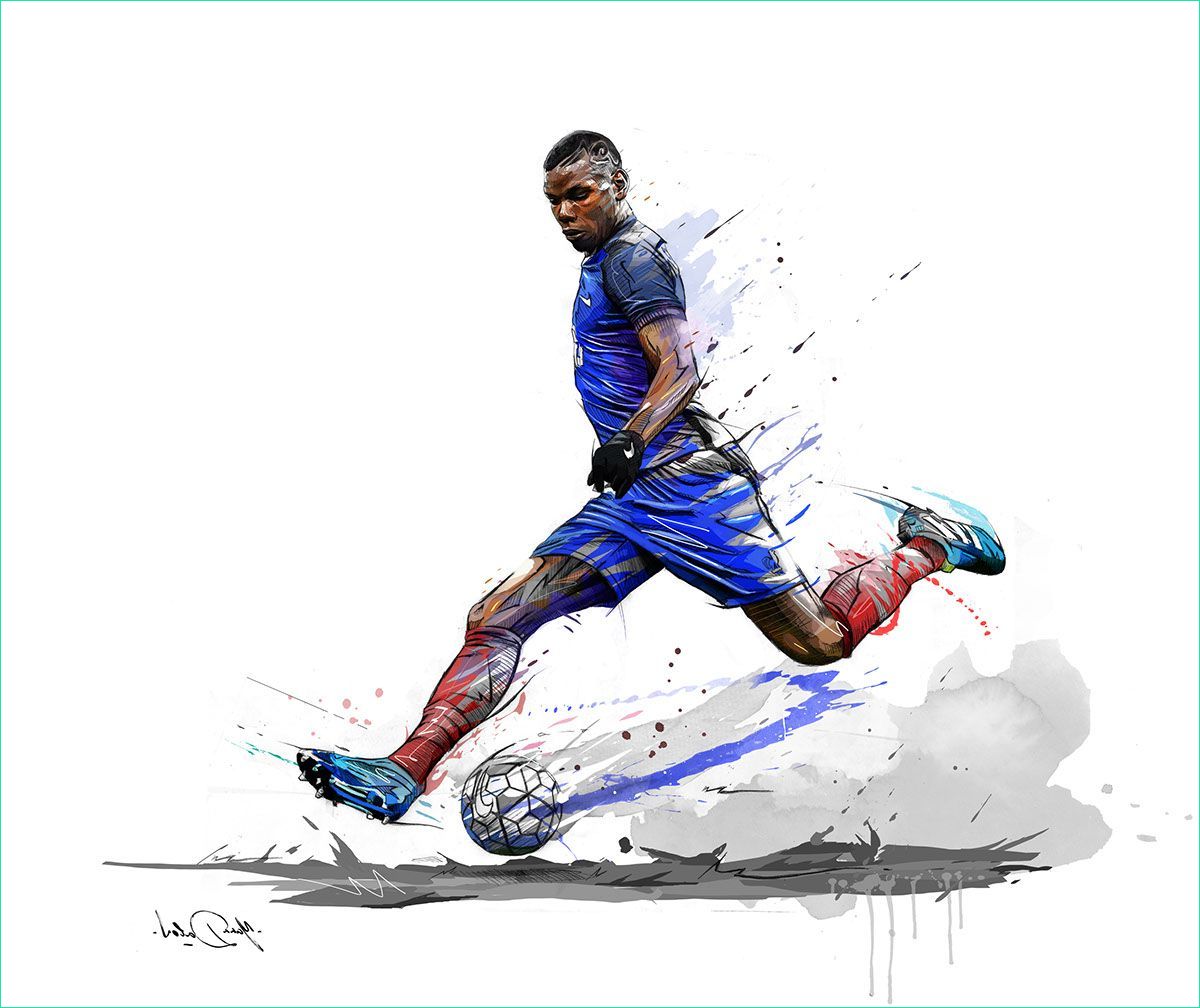 Dessin Pogba Impressionnant Images Two Illustrations Of Paul Pogba Superstar Of French soccer