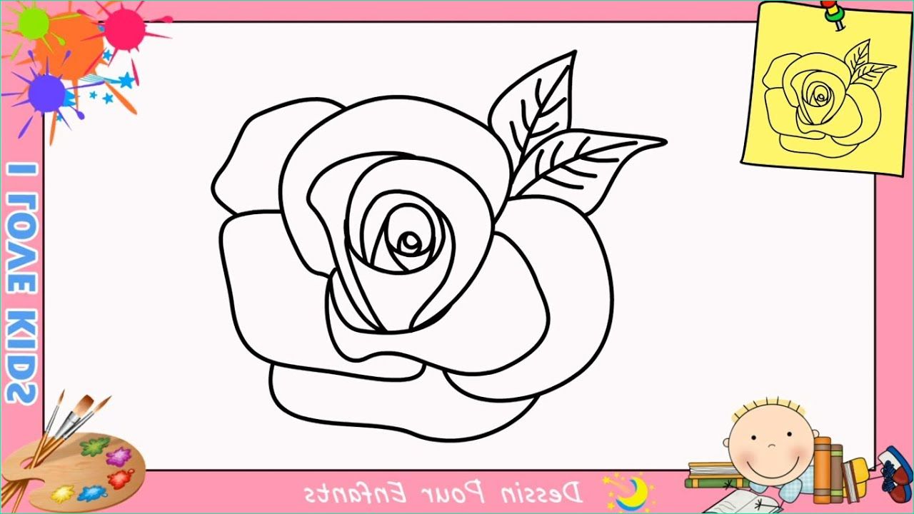 Dessin Rose Facile Impressionnant Photographie Ment Dessiner Une Rose Facilement Etape Par Etape Pour