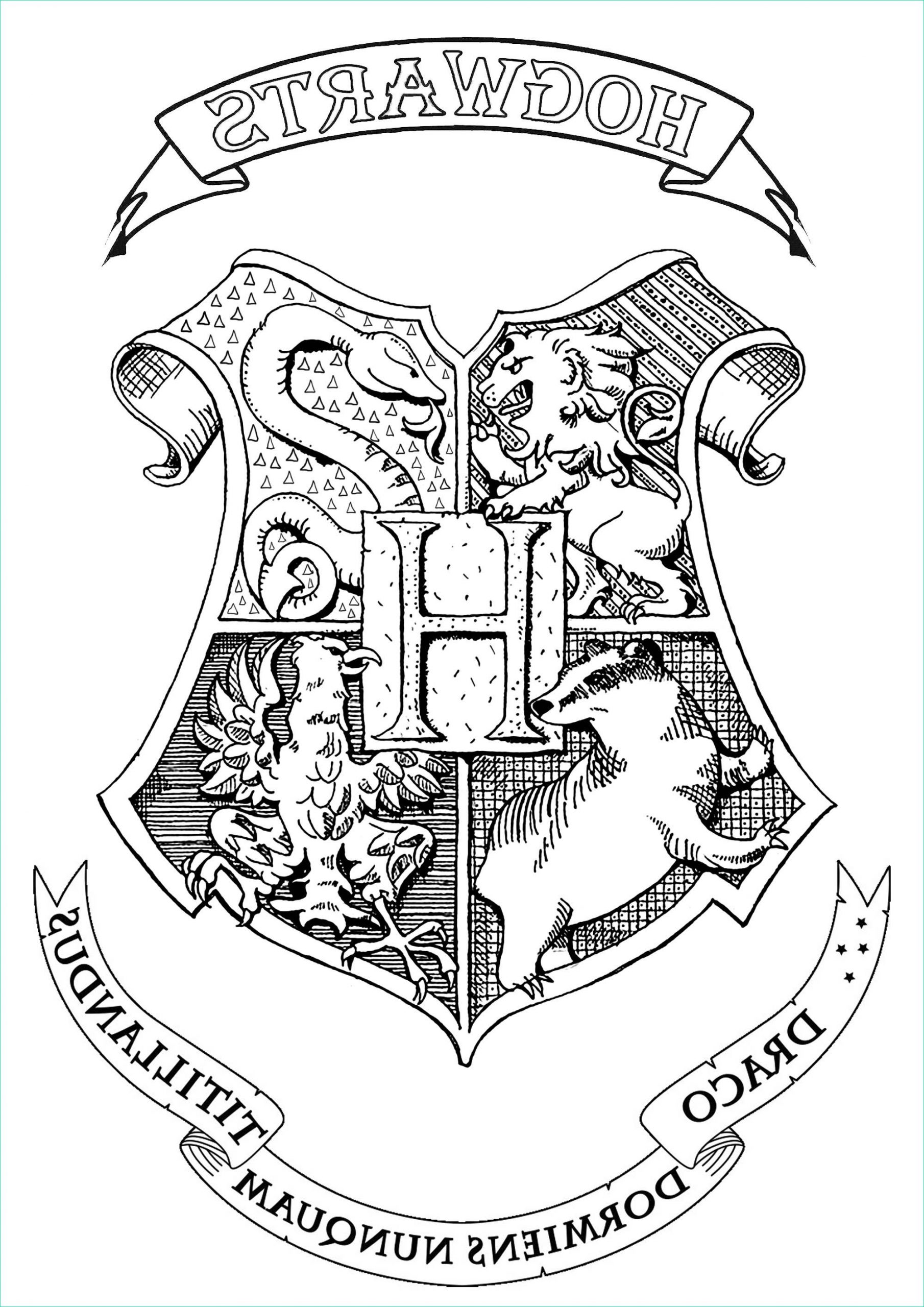Ecusson Harry Potter A Imprimer Luxe Galerie Harry Potter Emblème De Poudlard Livres Et Ics