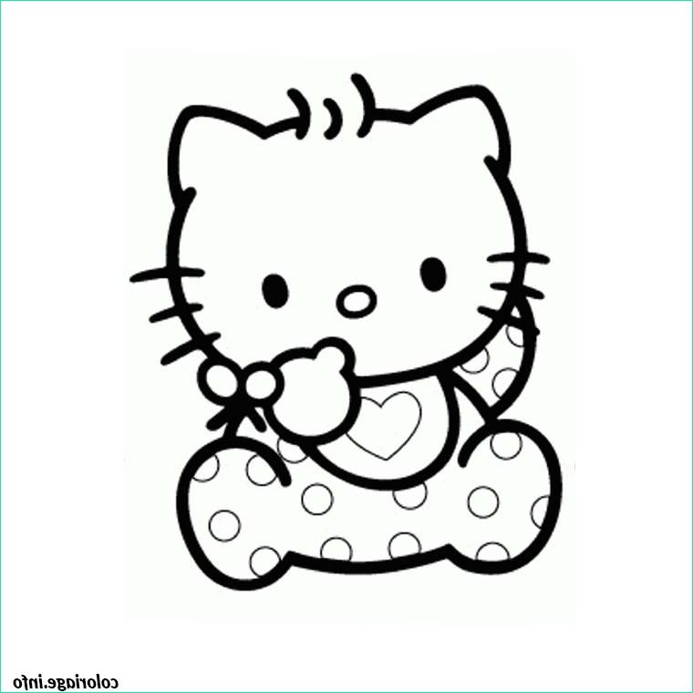 Hello Kitty à Colorier Bestof Collection Coloriage Hello Kitty Baby Dessin