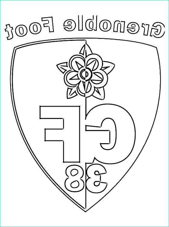 Logo Psg A Colorier Beau Images Coloriage Club De Foot Français Grenoble Dessin Gratuit à