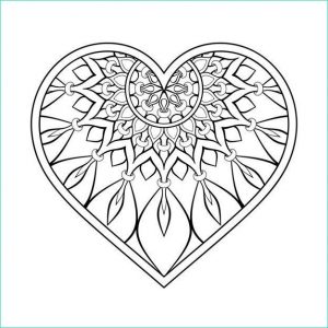 Mandala Coeur à Colorier Impressionnant Photos Mandala Coeur Tattoo S En 2020