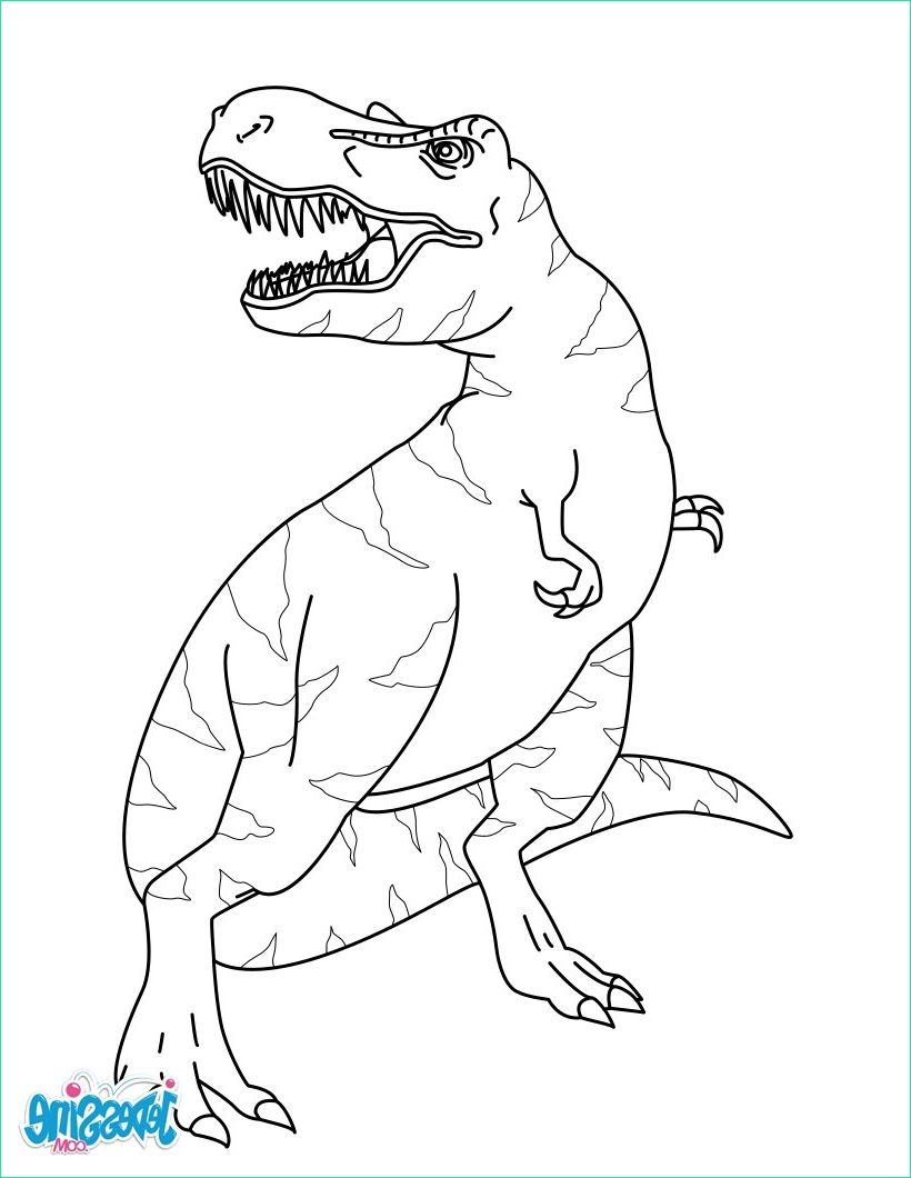 Spinosaure Coloriage Cool Collection Coloriages Tyrannosaure Fr Hellokids