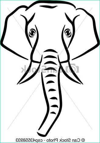 Tete D&amp;#039;elephant Dessin Nouveau Stock Ein Elefantenkopf