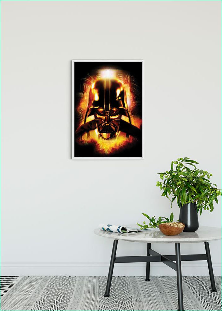 Tete Dark Vador Inspirant Collection Affiche Star Wars Tête Dark Vador Komar L 50 X H 40 Cm