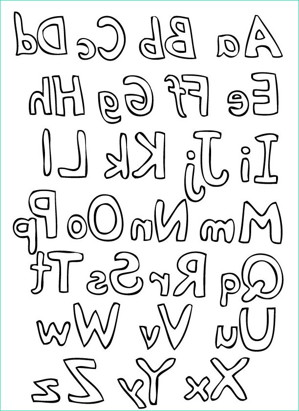 Alphabet Majuscule A Colorier Nouveau Photos Coloriage Grande Lettres De L Alphabet Dessin Gratuit à