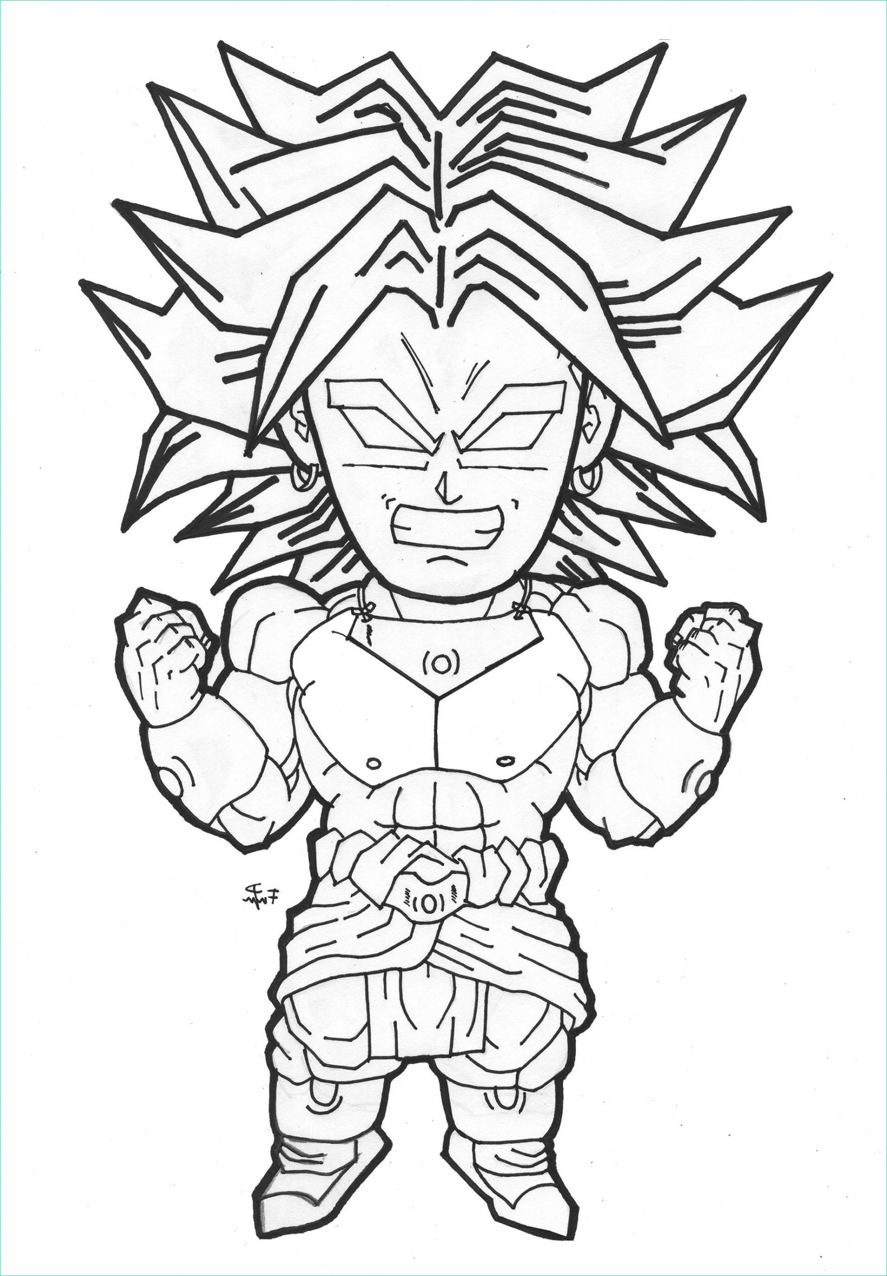 Broly Coloriage Inspirant Stock Dessin Dbz Super Broly