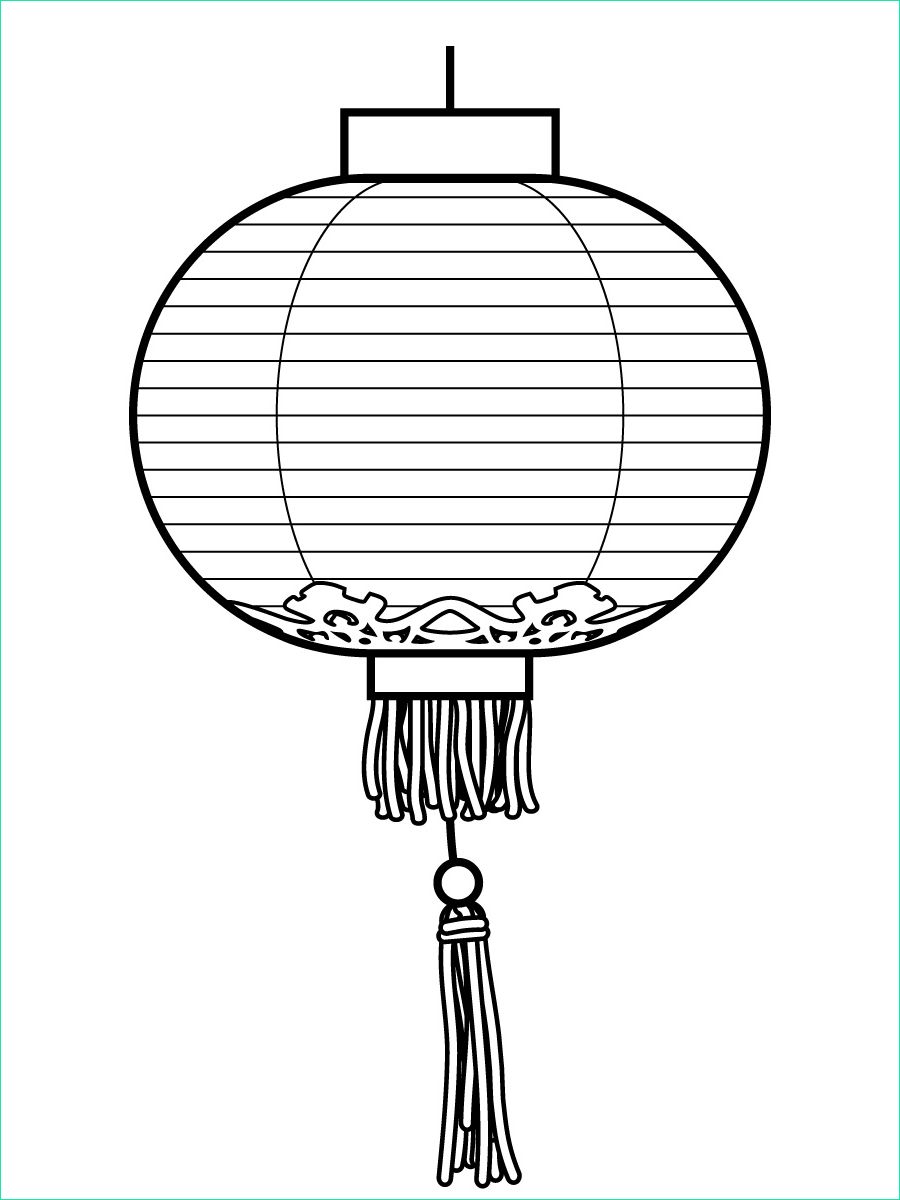 Chinoise Dessin Inspirant Collection Clip Art Chinese Lantern Peace B&amp;w