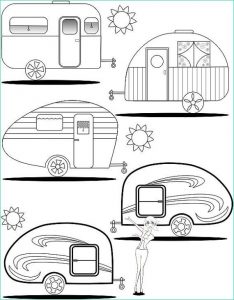 Coloriage Caravane Impressionnant Image Adult Coloring Page Teardrop Trailers