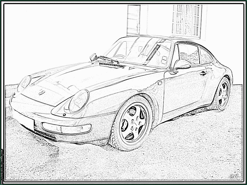 Coloriage De Porsche Inspirant Photos Coloriage De Voiture Porsche