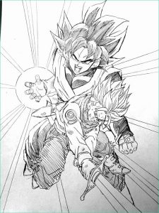 Coloriage Dragon Ball Super Black Goku Luxe Images Trunks Vs Black Goku Drawn by Young Jijii Image Found