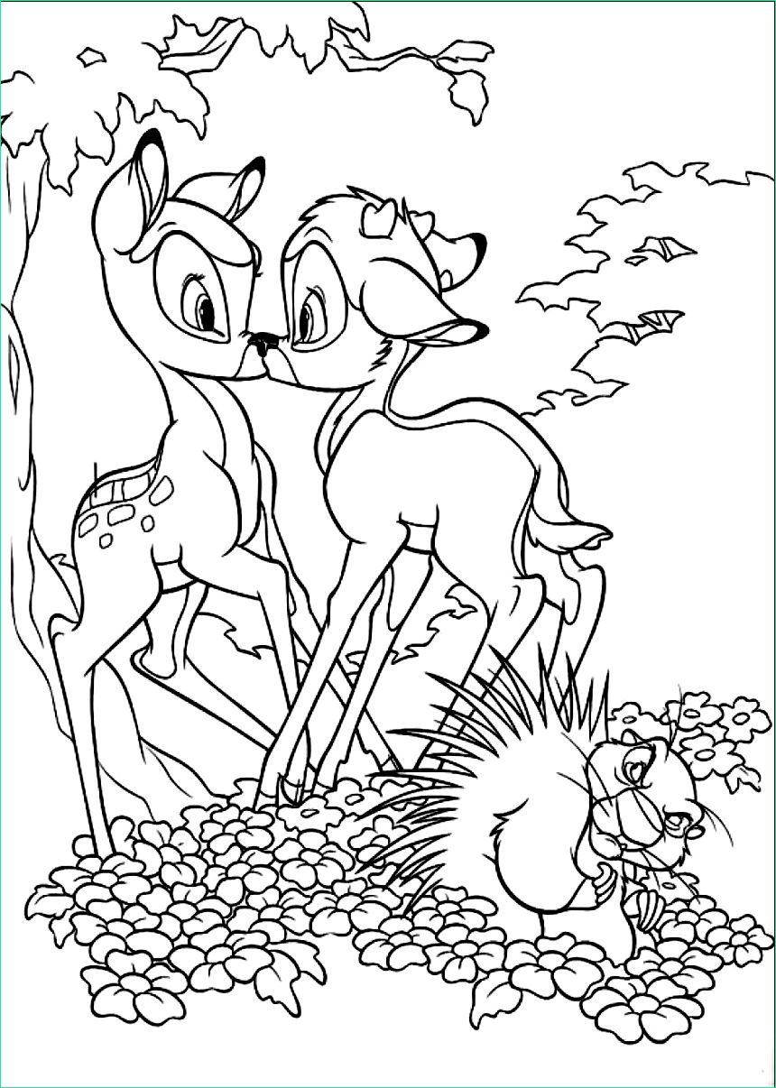 Coloriage Dysney Cool Galerie Bambi to Print for Free Bambi Kids Coloring Pages
