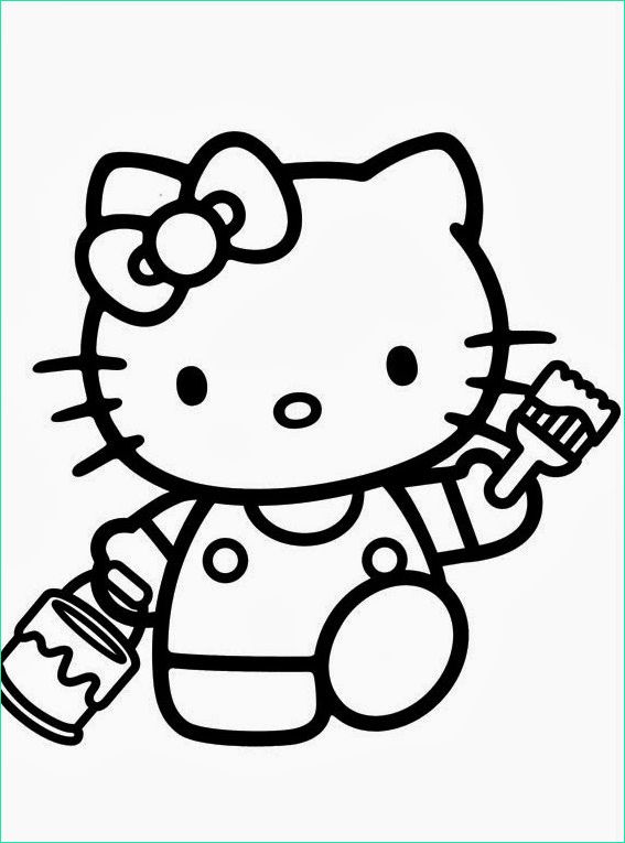 Coloriage Hello Kitty Cool Photographie Jeux De Coloriage Hello Kitty