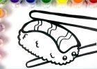 Coloriage Kawaii Sushi Cool Image Sushi Kawaii Dessin 1stepclinic