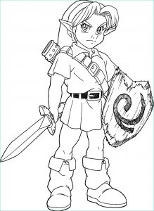 Coloriage Link Breath Of the Wild Beau Photographie Young Link Ocarina Of Time Lineart by Skylight1989 On