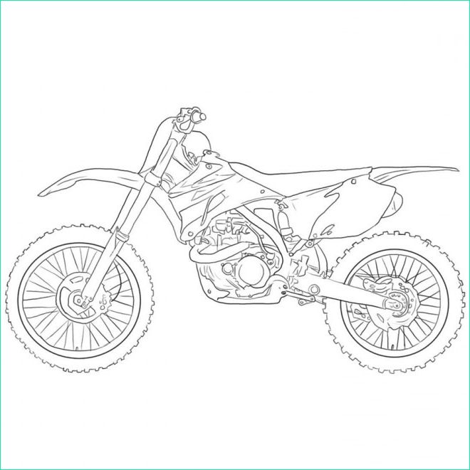 Coloriage Moto à Imprimer Beau Image Coloriage Moto Cross 125 Pour Enfant Dessin Gratuit à Imprimer