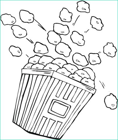 Coloriage Pop Corn Cool Galerie Popcorn Coloring Pages