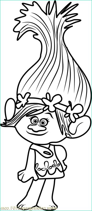 Coloriage Poppy Luxe Photos Princess Poppy From Trolls Coloring Page
