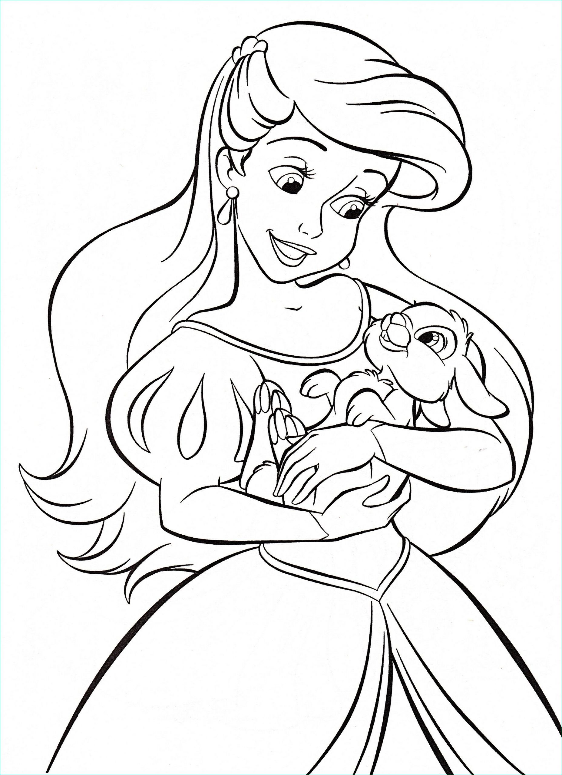 Coloriage Princesse Disney Inspirant Photographie Of Walt Disney Coloring Pages Princess Ariel for