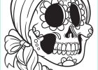 Coloriage Tête De Mort à Imprimer Impressionnant Stock Tête De Mort En Sucre Mexicaine à Colorier