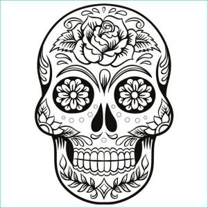 Coloriage Tête De Mort à Imprimer Luxe Galerie Coloriage Tête De Mort Mexicaine Pour Fille