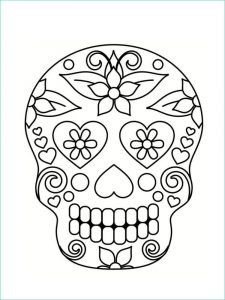 Coloriage Tête De Mort à Imprimer Luxe Photos Coloriage Tête De Mort Mexicaine 20 Dessins à Imprimer