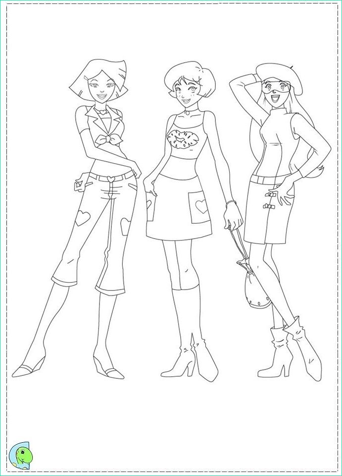 Coloriage totally Spies Nouveau Photos totally Spies Coloring Pages Dinokids
