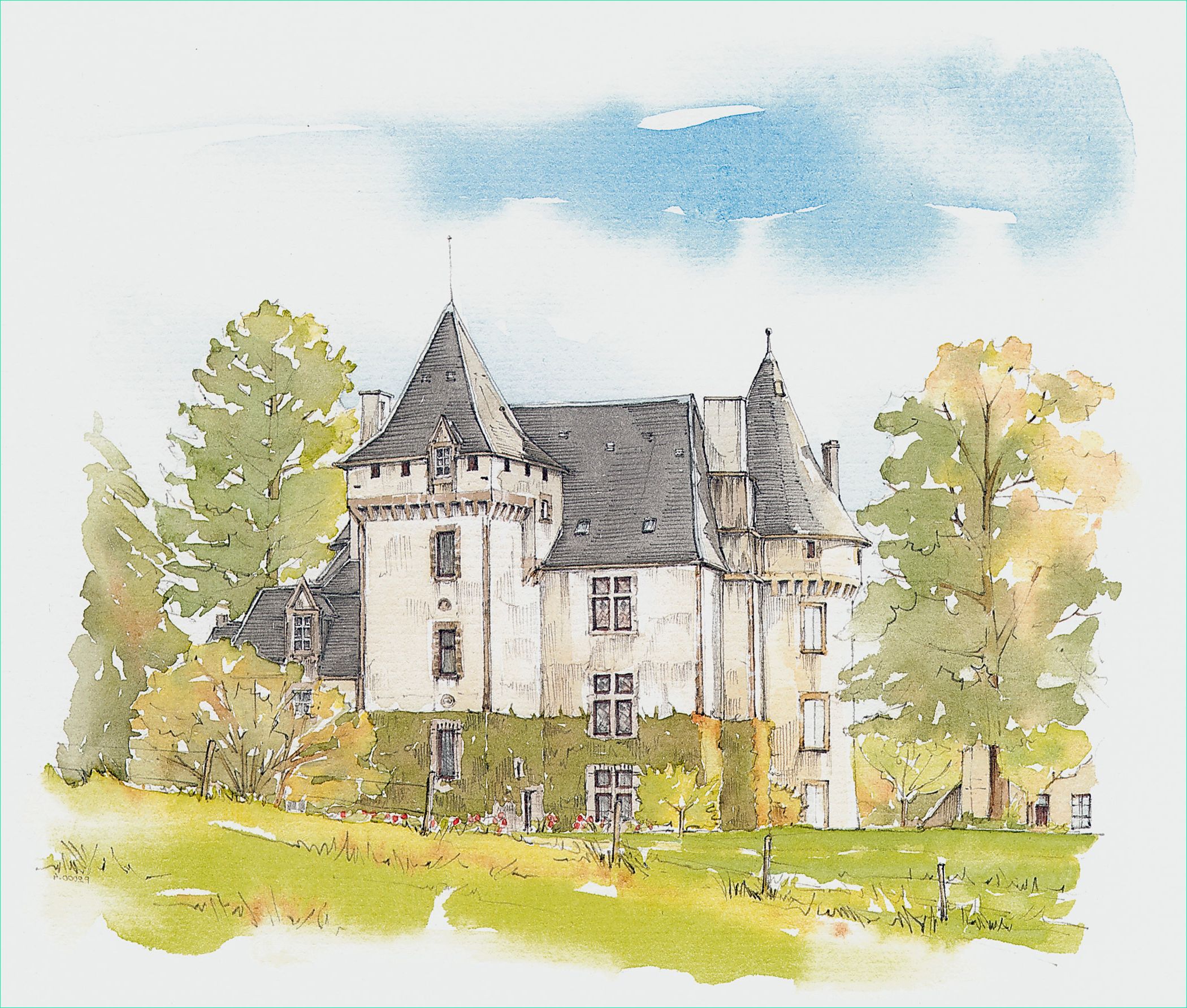 Dessin Chateau Bestof Galerie Wallpaper Drawing Painting Illustration Castle