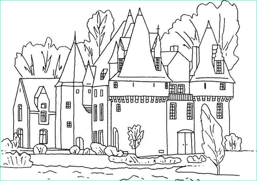 Dessin Chateau Élégant Stock Hogwarts Castle Coloring Page Easy Coloring Pages