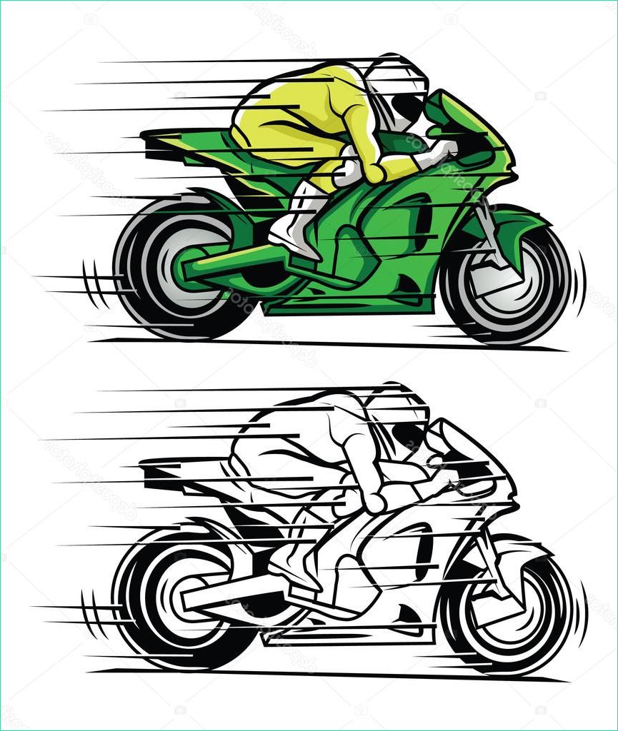 Dessin De Moto De Course Beau Photographie Personnage De Dessin Animé Coloriage Livre Moto Course