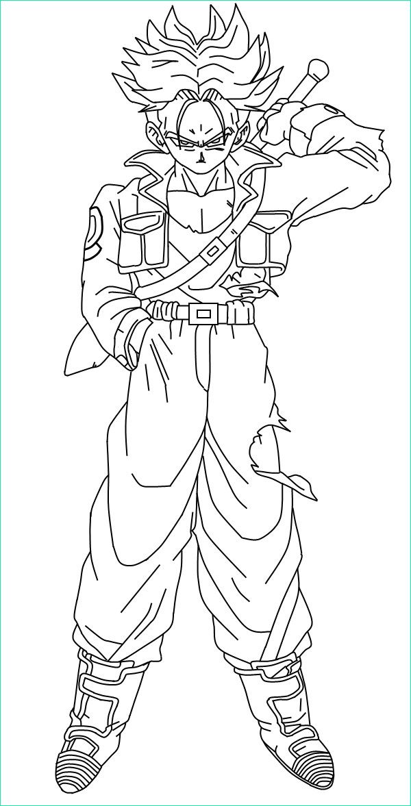 Dessin Dragon Ball Z Trunks Nouveau Stock Trunks Coloring Pages at Getcolorings