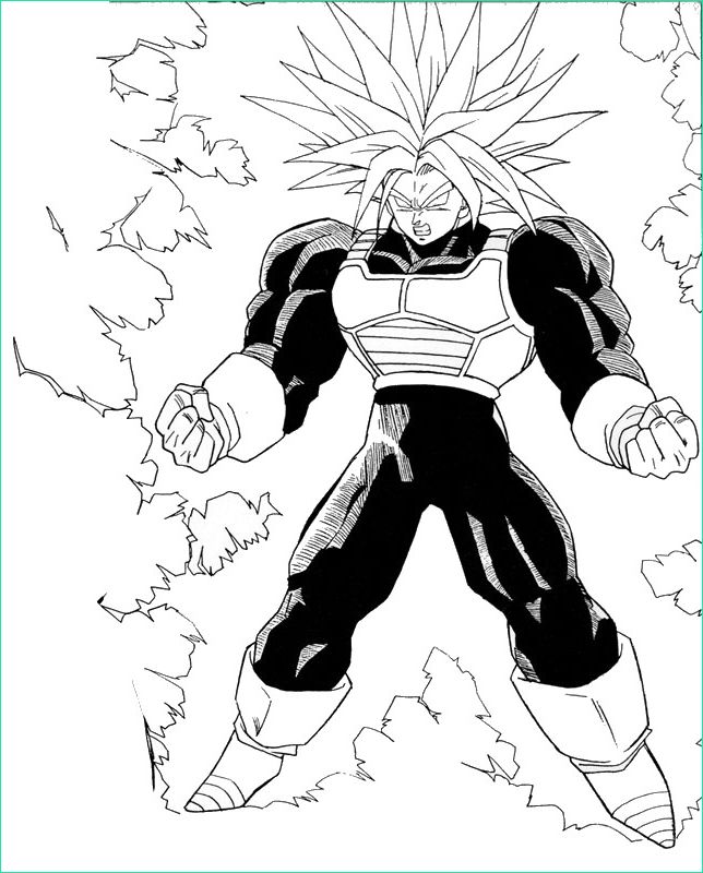 Dessin Dragon Ball Z Trunks Unique Stock Dbz Trunks Ultra Saiyan Free Coloring Pages