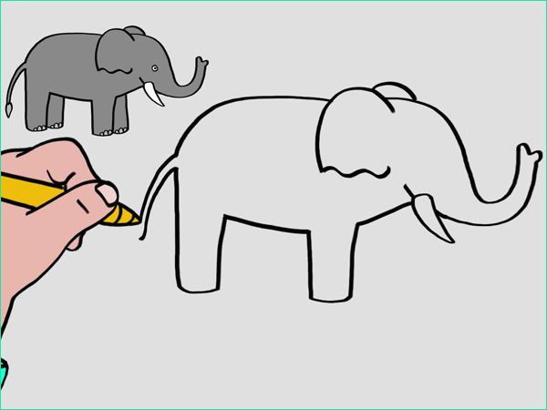 Dessin Elephant De Face Beau Collection Apprendre à Dessiner Un éléphant En 3 étapes
